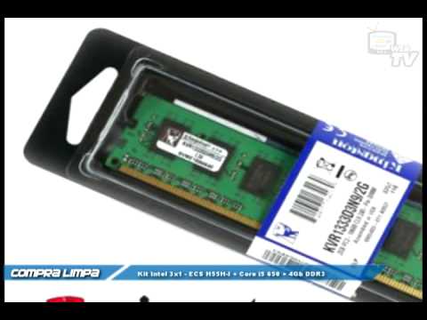 Kit Intel - ECS H55H-I + Core i5 650 + 4Gb DDR3 1333mhz Kingston