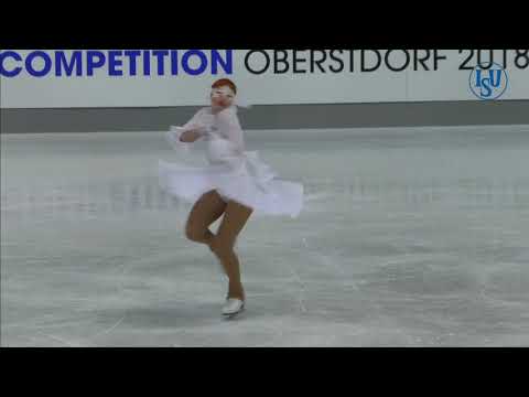 Nataliia GONCHAROVA. Oberstdorf 2018. Silver Ladies II - Artistic. 22 place