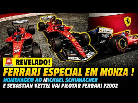 FERRARI REVELA PINTURA ESPECIAL EM HOMENAGEM AO SCHUMACHER! VETTEL VAI PILOTAR FERRARI F2002