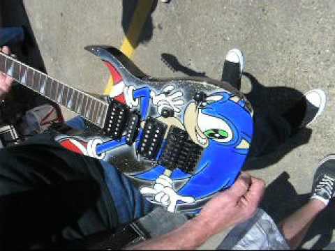Custom Painted Sonic Guitar