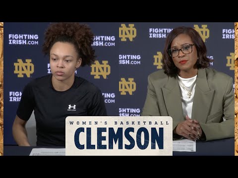 Notre Dame Women's Basketball vs Clemson | Postgame Press Conference (1.25.26)
