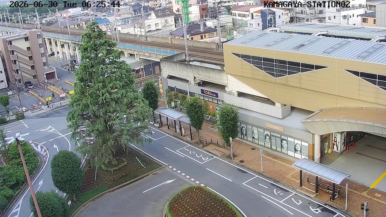 Live webcam view of Estación de Kamagaya y Taxis