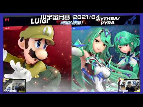 【大亂鬥】20210410  SUBG WR1 nobinobi(Luigi) VS Maple(Pyra Mythra,Ganondorf)