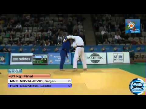 European Judo Open Men Prague 2014 Final -81kg MRVALJEVIC Srdjan (MNE) - CSOKNYAI Laszlo (HUN)