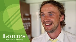 Harry Potter star Tom Felton at the cricket - England vs South Africa | MCC/Lord's video