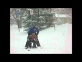 Connor And Riley S First Time On Skis 2008