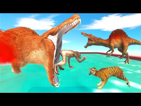 Walk on Unstable Bridge over Pool and Fight KingKong - Animal Revolt Battle Simulator