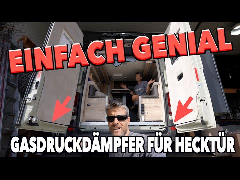 NEUHEIT FÜR MAN TGE & VW CRAFTER, Gasdruckfedern für Hecktüren | Hecktür Dämpfer | MegaMobil Wolfurt