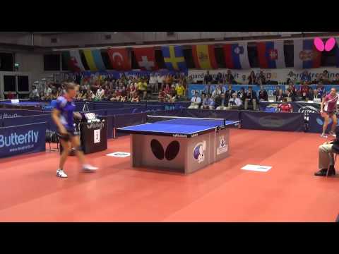 EYC 2014, Junior Girls Singles: Nicole TROSMAN (ISR) vs. Pauline CHASSELIN (FRA)