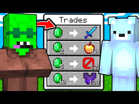 Minecraft, But YouTubers Trade OP ITEMS...