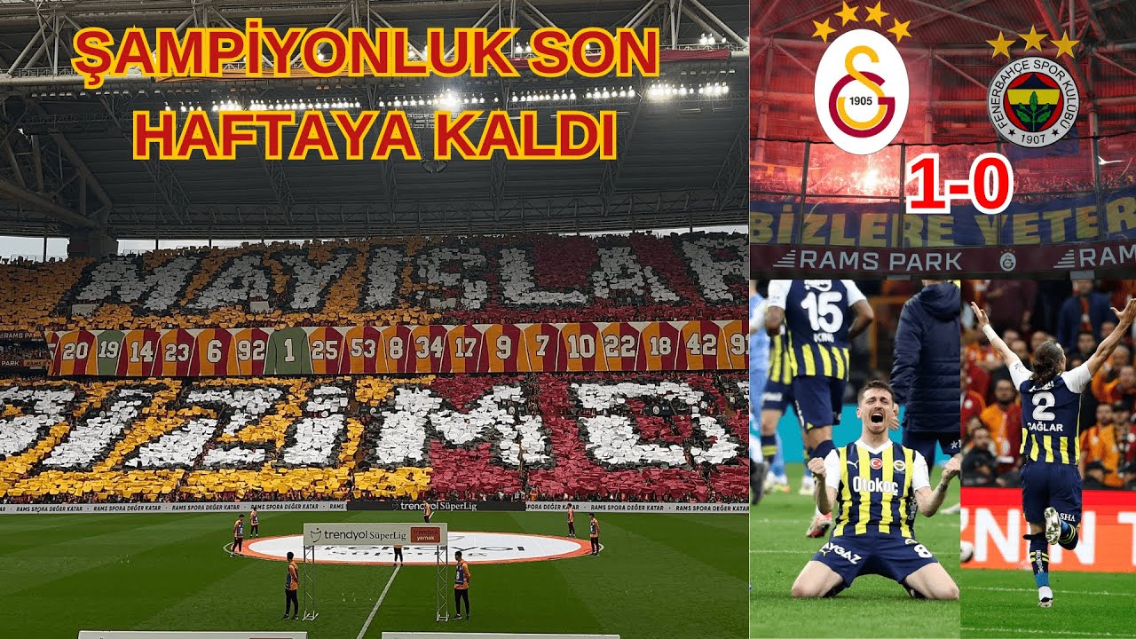GALATASARAY 0-1 FENERBAHÇE STADYUM VLOG / ŞAMPİYONLUK KONYA'YA KALDI / OLAYLARI DERBİNİN GÖRÜNTÜLERİ