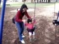 Me Pushing Aeryn On The Swings