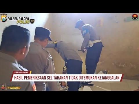 ANTISIPASI TAHANAN KABUR, KAPOLRES PALOPO SIDAK SEL TAHANAN