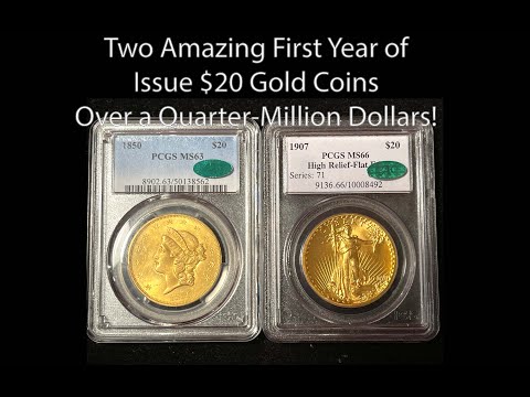 First Year of Issue for America's $20 Gold Coins