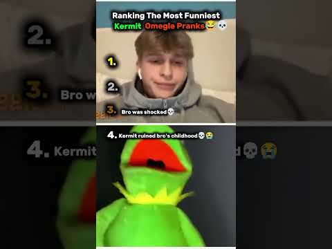 Kermit Trolling on Omegle – Part 3 😂 | Top 4 SUS Moments That Ruined Childhoods #ometv  #funny #meme