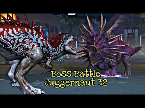 Boss Battle VS JUGGERNAUT 32 - Jurassic World The Game