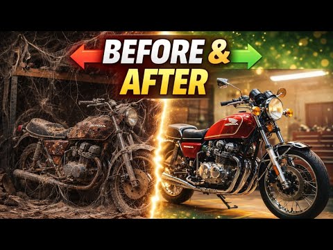 This 40-Year-Old Honda Was Forgotten… Until Now #restoration  #honda  #motorcycle