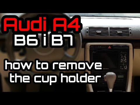 Jak wyjąć uchwyt na kupki Audi A4 B6 B7