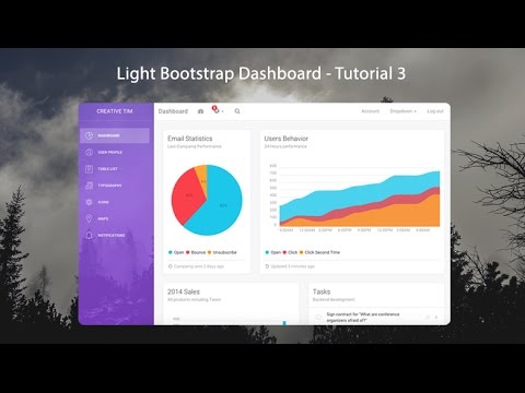 How to create a Responsive Admin Template using Light Bootstrap Dashboard - 3/3