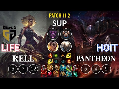 GEN Life Rell vs Hoit Pantheon Sup - KR Patch 11.2