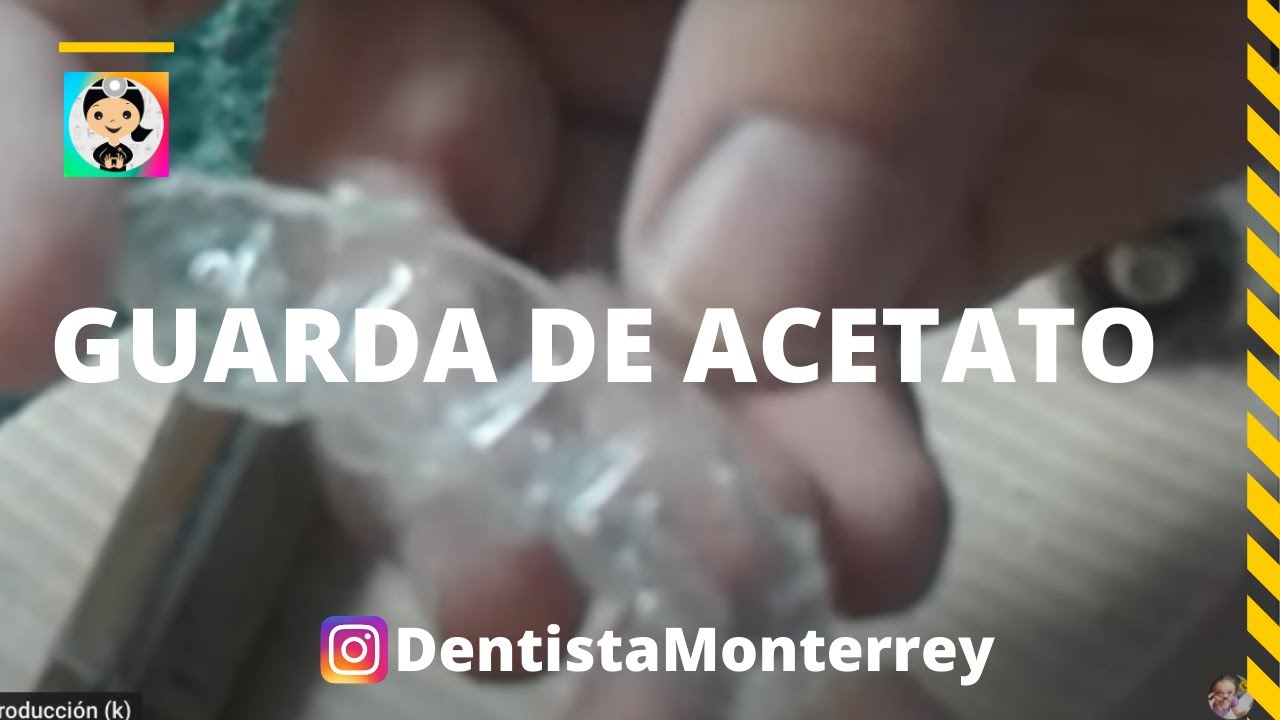 🤔❓CÓMO Hacer un GUARDA de ACETATO TRANSPARENTE 👅 #dental