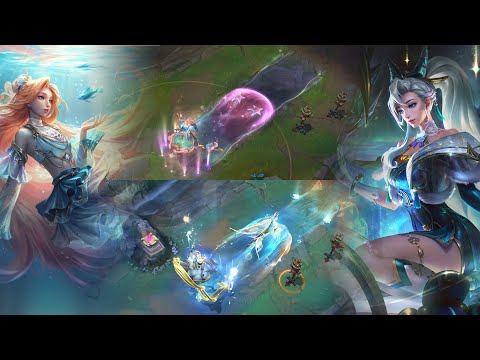 【COMPARISON】 Prestige Petals of Spring Seraphine Vs Prestige Ocean Song Seraphine || LoL - Wild Rift