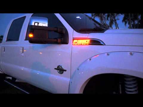 RECON Part # 264286AM 11-14 Ford F-350 SUPERDUTY Illuminated Emblems AMBER LED