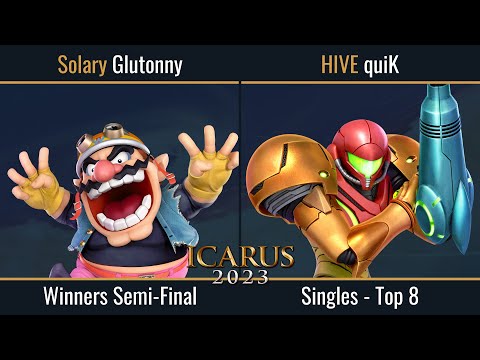 ICARUS 2023 - quiK (Samus) vs Glutonny (Wario) - Winners Semi-Finals