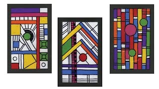 Frank Lloyd Wright-Inspired Stained Glass - Project #198