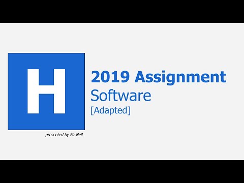 HCS: Assignment: 2019 - Software [Adapted]