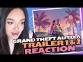 GTA 6 TRAILER 1 2 FIRST TIME REACTION
