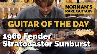Video thumbnail for Guitar of the Day: 1960 Fender Stratocaster Sunburst | Norman's Rare Guitars by Normans Rare Guitars