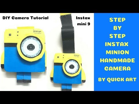 DIY | Step By Step Instax Minion Handmade Camera | handmade craft | valentine day gift Video