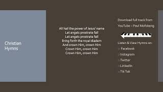 Download lagu One minute video. All hail the power of Jesus name - Paul Mofokeng mp3