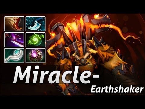 Pro Build Earthshaker Mid by Miracle - Dota 2 Epic Moments