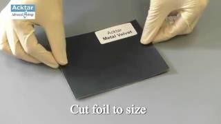 Application of Acktar Light Absorbing Black Foils