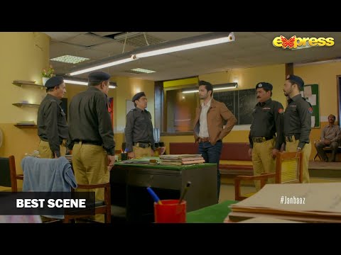 ASP Jasim Tahir Ki Police Station Mein Zordar Entry | Janbaaz - Episode 1 | Best Scene | Express TV