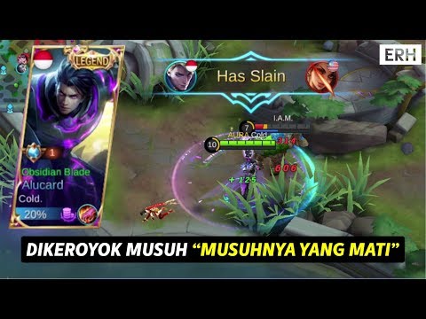 Gameplay Alucard top global 1 dunia AURA Cold. dikeroyok musuh malah "MUSUHNYA YANG MATI"