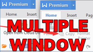 WPS Office open multiple windows