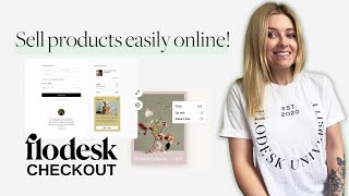 Design a sales page & sell online with FLODESK CHECKOUT (no website needed!)