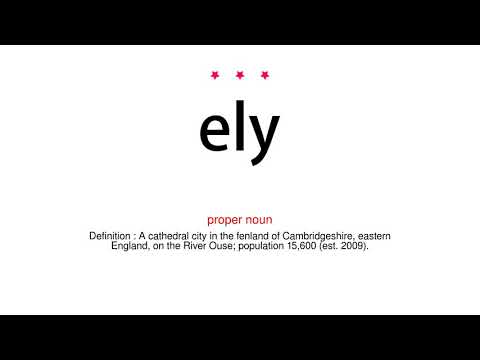 How to pronounce ely - Vocab Today