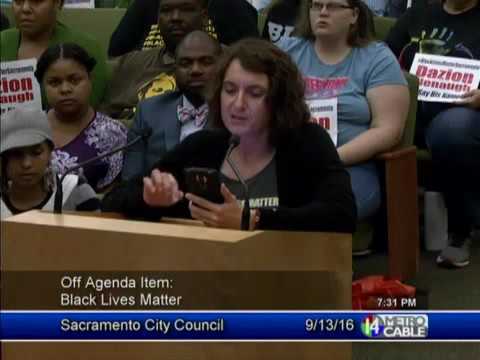 Trina Allen - Black Lives Matter Sacramento - Sacramento City Council 9/13/16