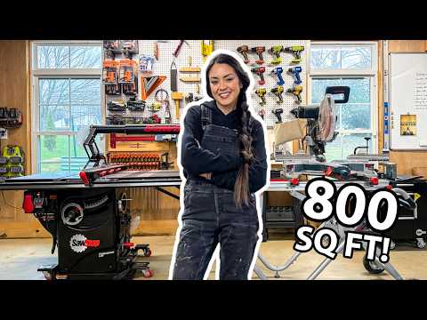 2-Car Garage Shop Tour // Jen Woodhouse Workshop Tour 2025