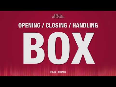 Unboxing Box SOUND EFFECT - Opening Closing Handling Box Kiste SOUNDS Karton Carton SFX