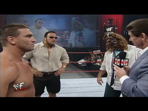 Rock, Mankind, Ken Shamrock, Vince McMahon & Brothers Of Destruction Segment - RAW IS WAR 21/9/98