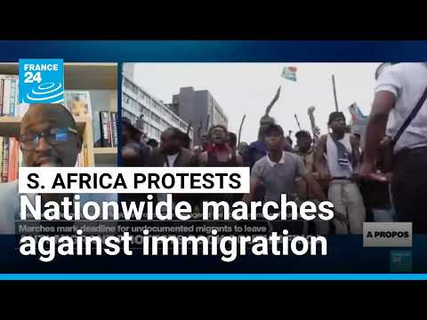 South Africa's anti-migrant protesters march nationwide, after thousands flee violence