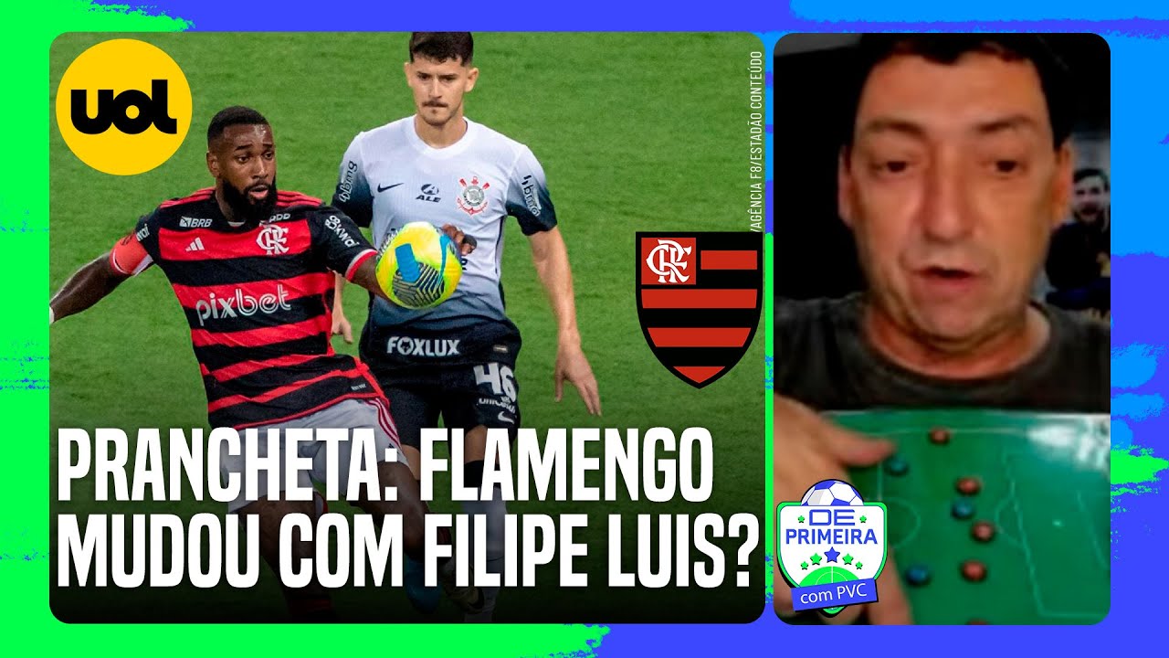 FLAMENGO MUDOU COM FILIPE LUÍS? LEMBROU TIME DE JESUS? COMO AMASSOU O CORINTHIANS? PRANCHETA DO PVC