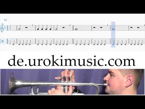Trompete Lernen Maroon 5 She Will Be Loved  K#1 S#2 U#2 Noten Trompetenunterricht Schule Lied Lehrer