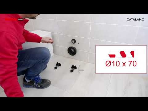 Ceramica Catalano - Installazione Wc e Bidet terra con fissaggio nascosto