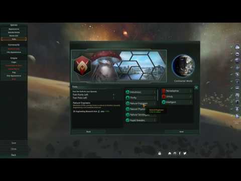 Stellaris 2.7 no DLC tutorial - Empire traits and ethics